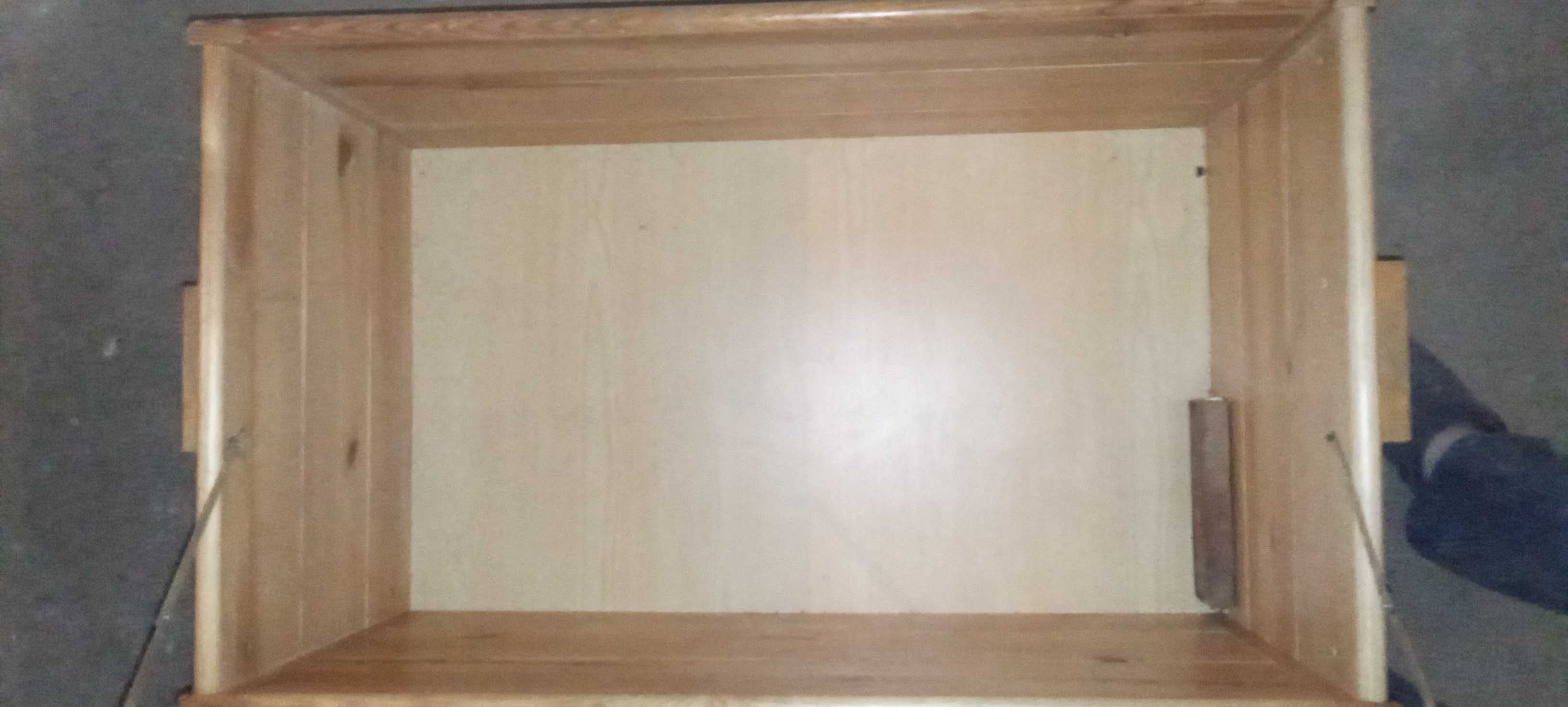skrzynia kufer paka drewniana sosnowa duża pojemna do pokoju stan bdb
