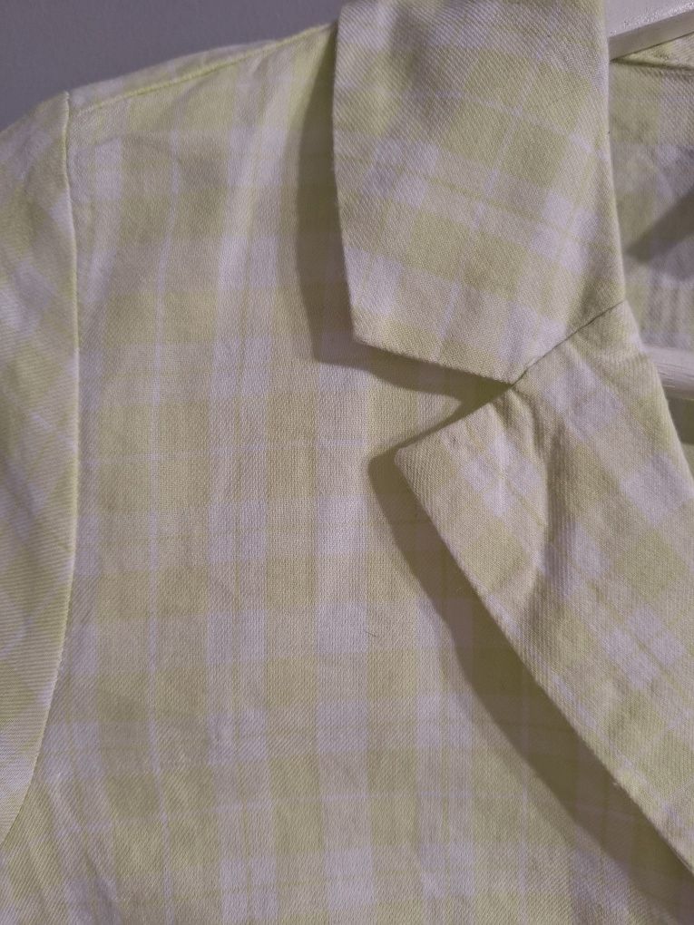Krótka koszula jak top w kratke H&M