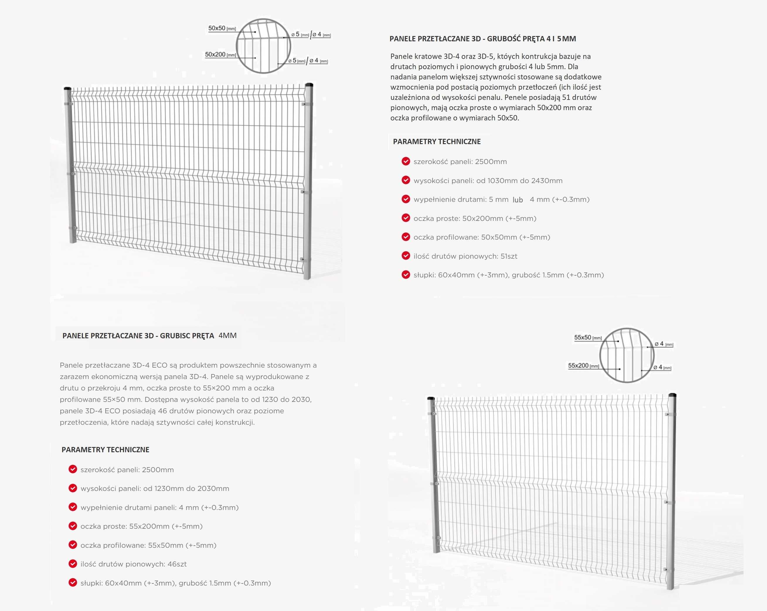 Panel ogrodzeniowy / ogrodzenia panelowe / podmurówka betonowa/łącznik