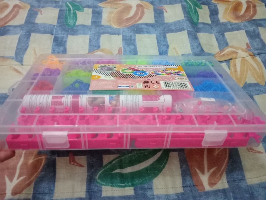 Caixa de elásticos para pulseiras