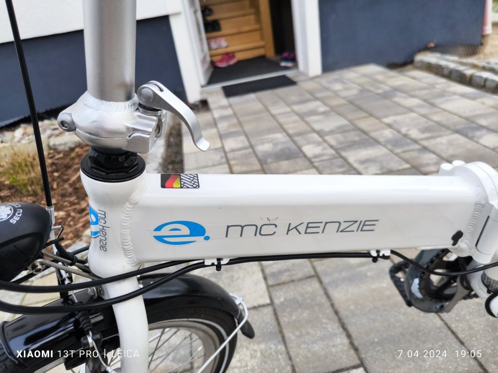 Niemiecki rower elektryczny skladany jak nowy!