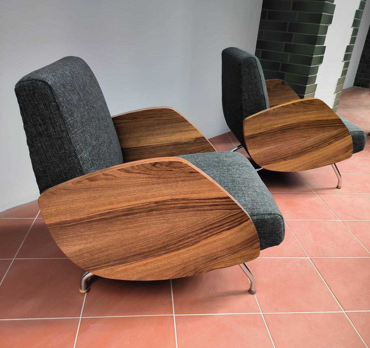 Fotele ART DECO design, J.Różański ,PIĘKNE, PRL 1950 - 1960