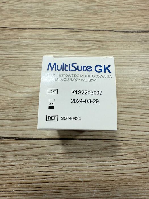 Paski do pomiaru stężenia glukozy we krwi MultiSure GK 50 sztuk