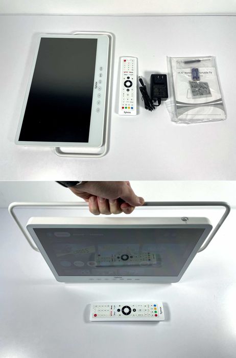 SYLVOX Портативний ТВ з Google TV, 15.6" екран та 10000мАг батарея