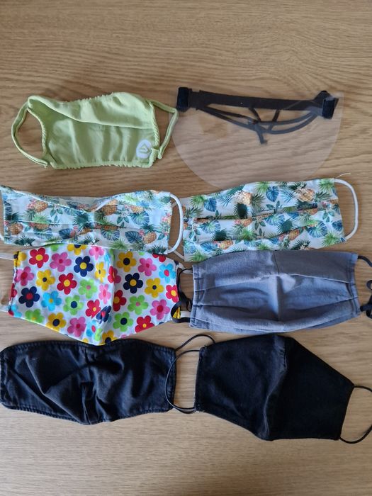 Zestaw maseczek i przyłbica