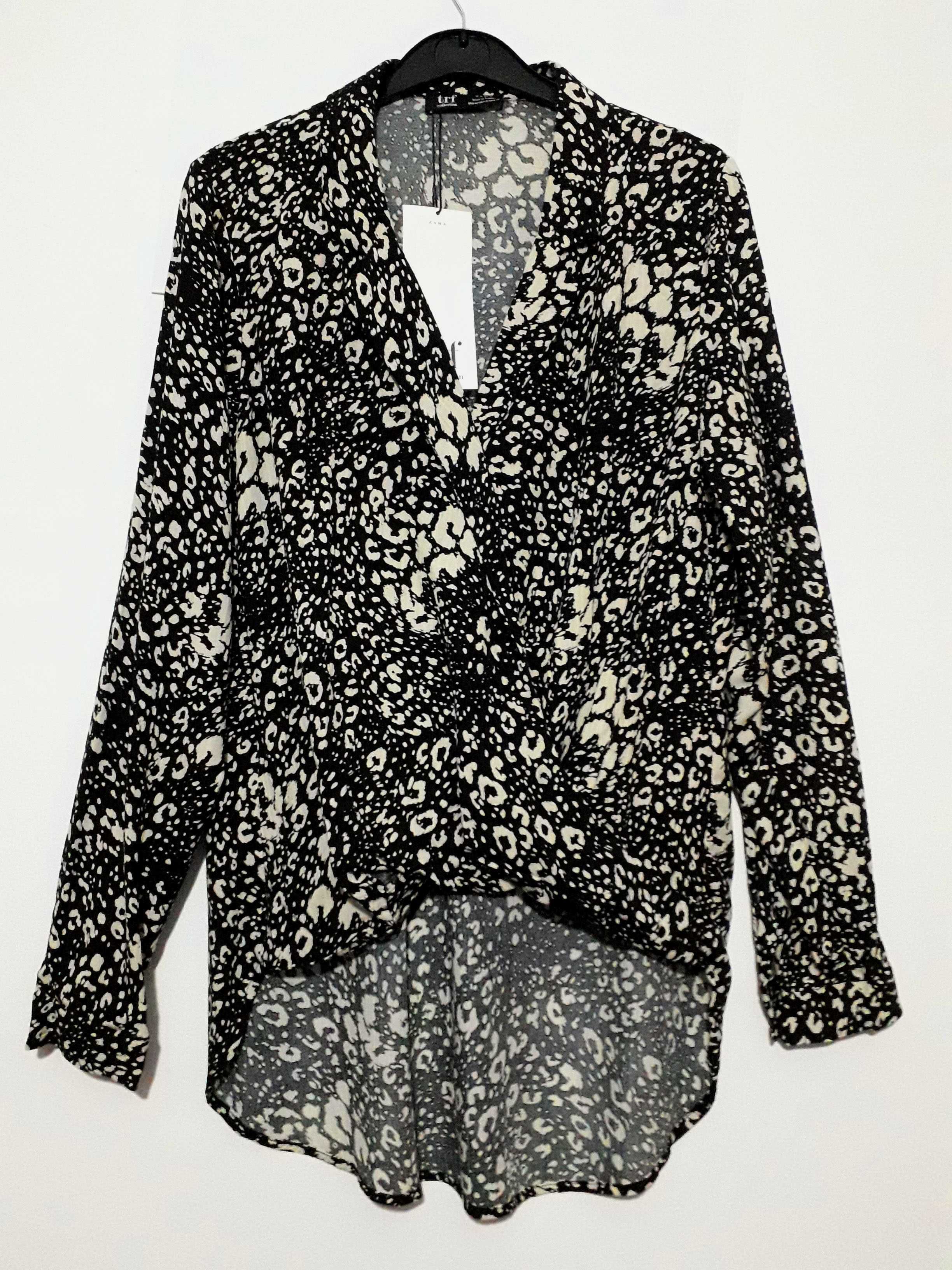 Blusa cruzada padrão animal Zara TRF Tam: M Nova c/etiqueta