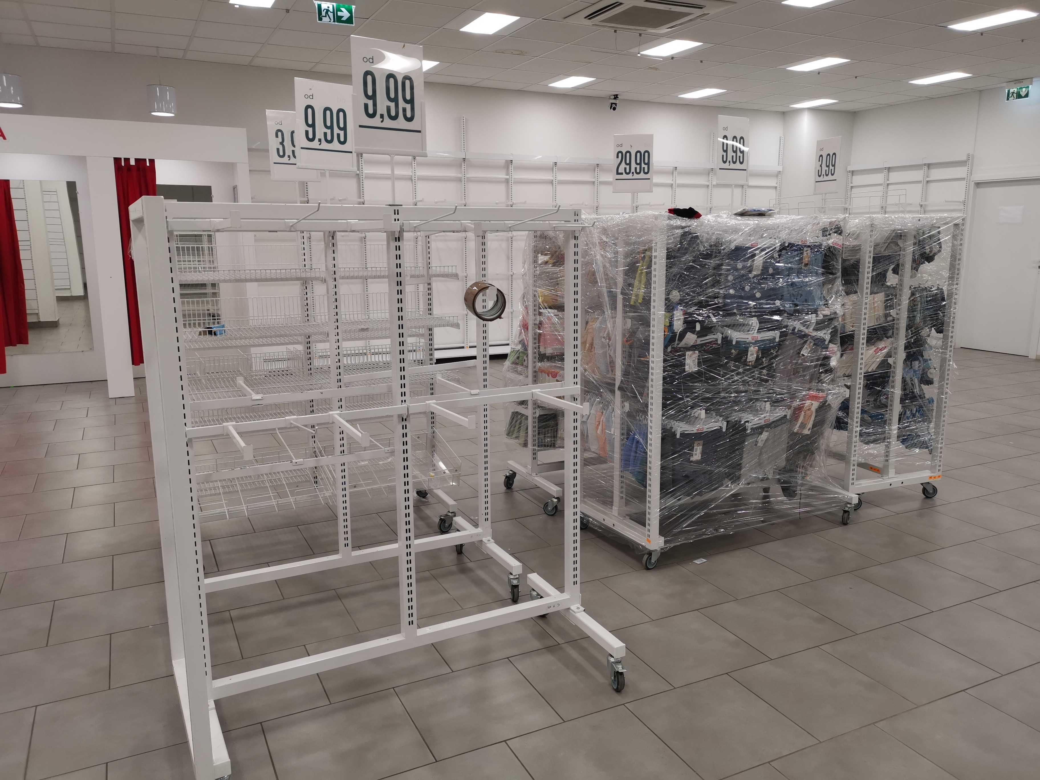 Gondola ekspozycyjna regał stojak odzieżowy wyspa ekspozytor