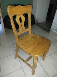 Solidne mocne dębowe krzesła komplet 6 sztuk
