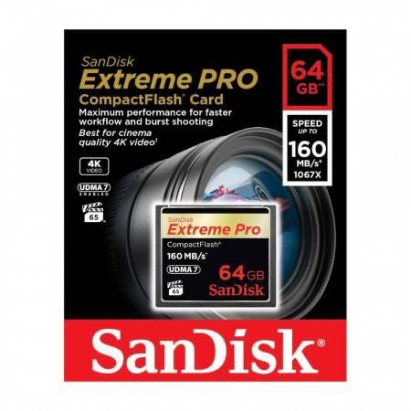 Карта пам'яті SanDisk 64 GB Extreme Pro CompactFlash