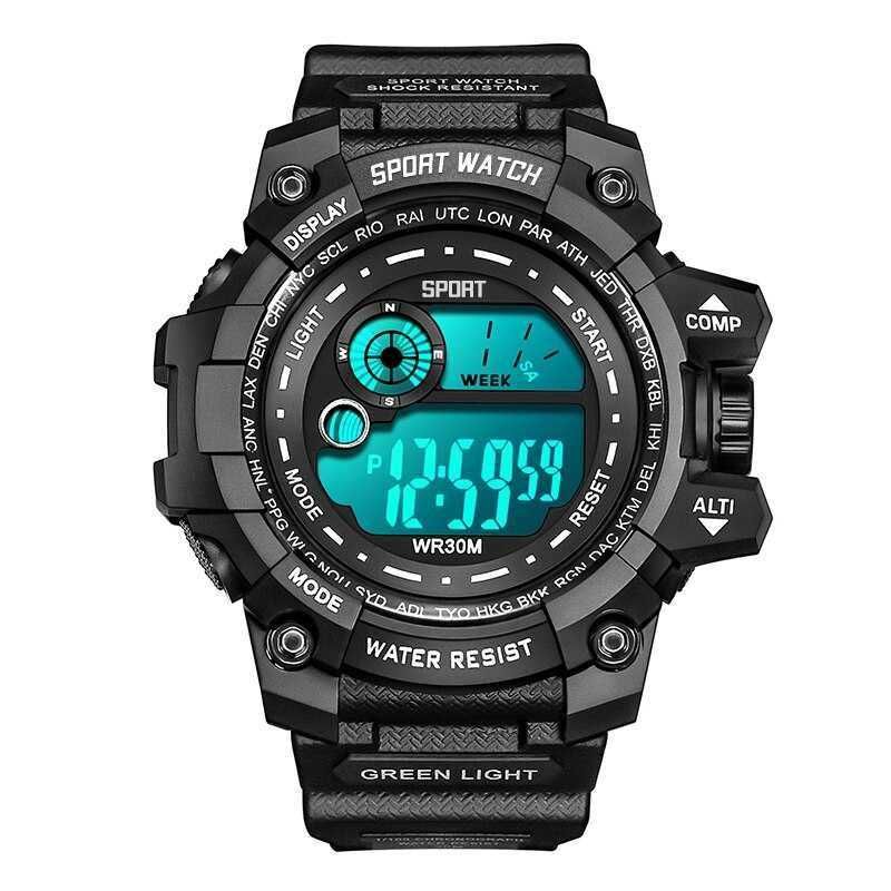 Zegarek męski elektroniczny kwarcowy militarny sportowy z datownikiem