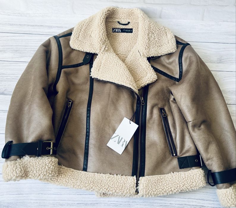Дублянка ZARA S M L XL зимова стеганное демі плащ куртка пальто