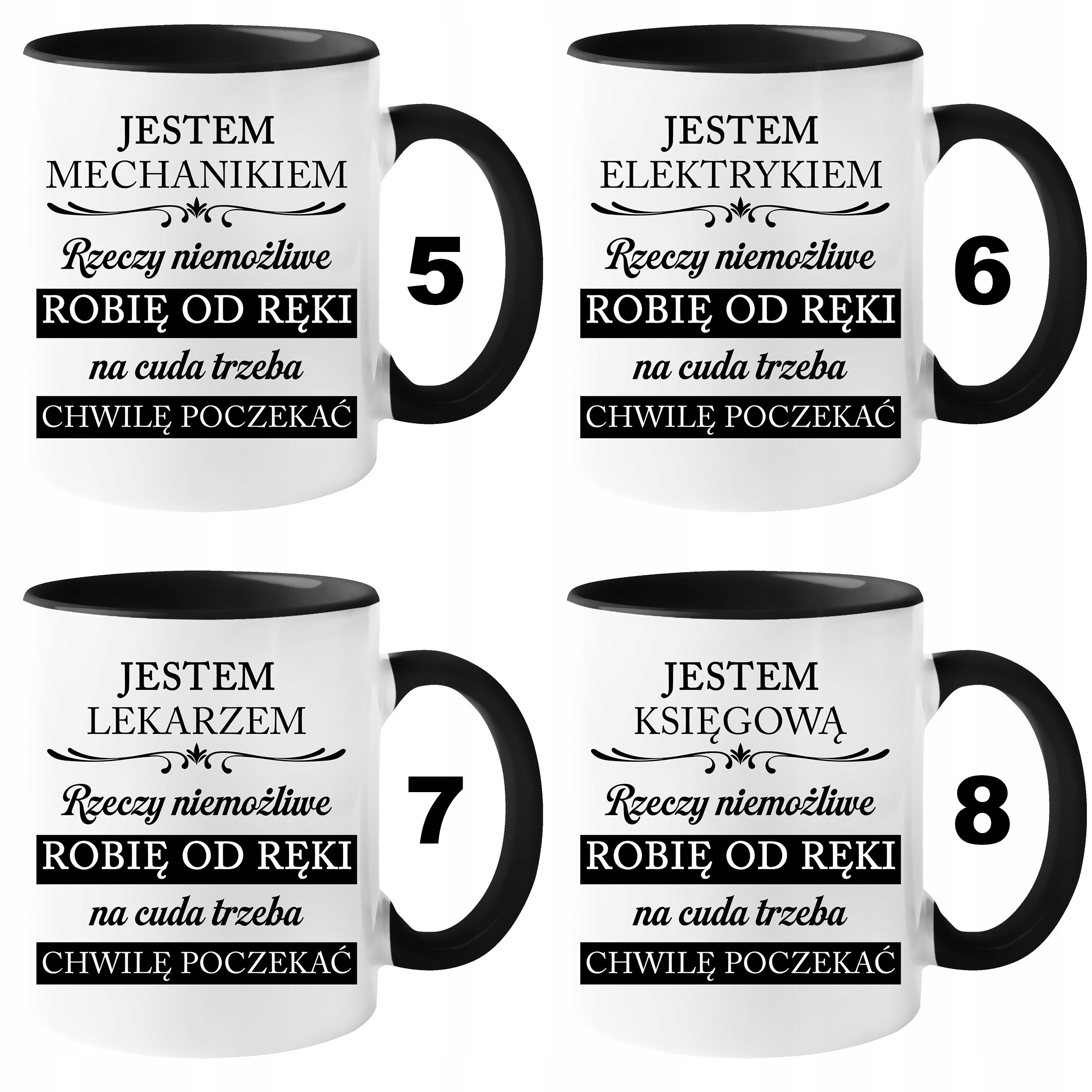 Kubek dla Fryzjerki "Rzeczy Niemożliwe" z Opakowaniem