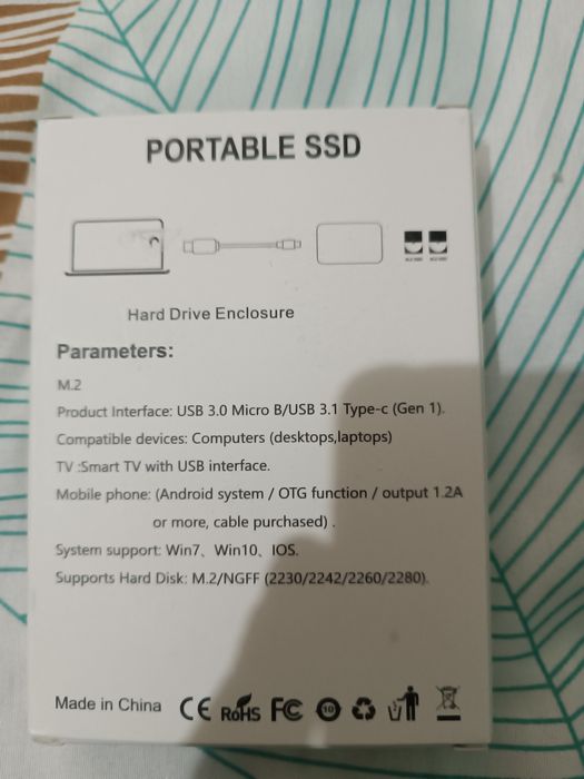 Dysk zewnętrzny 2TB nowy czerwony