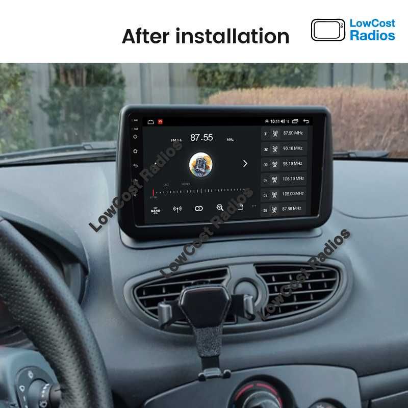 (NOVO) Rádio 2DIN 9"• Renault Clio 3 III • (2005 a 2014) • Android GPS