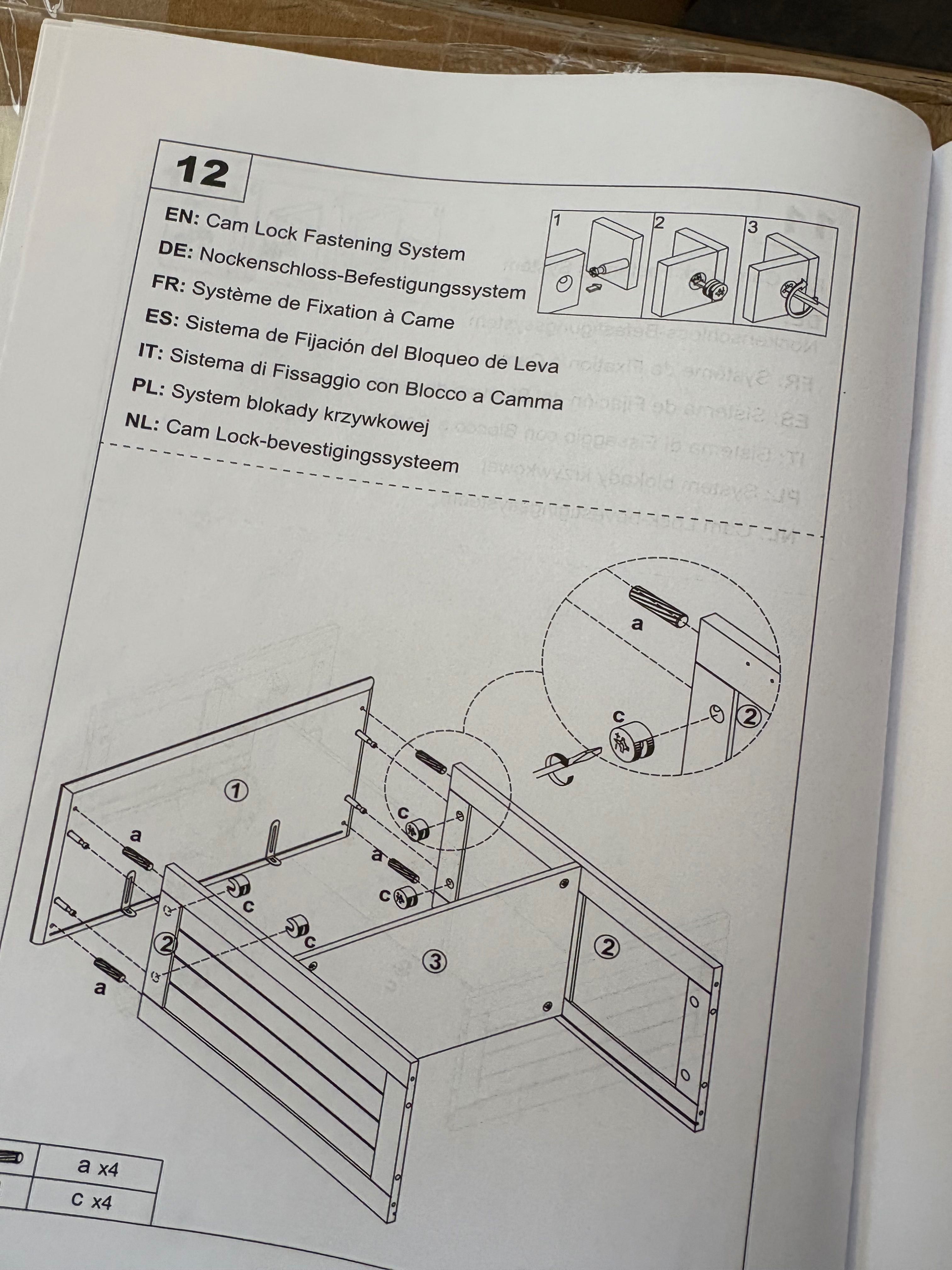 Szafka łazienkowa wolnostojąca 6-poziomowa Niekompletna JV10642GR