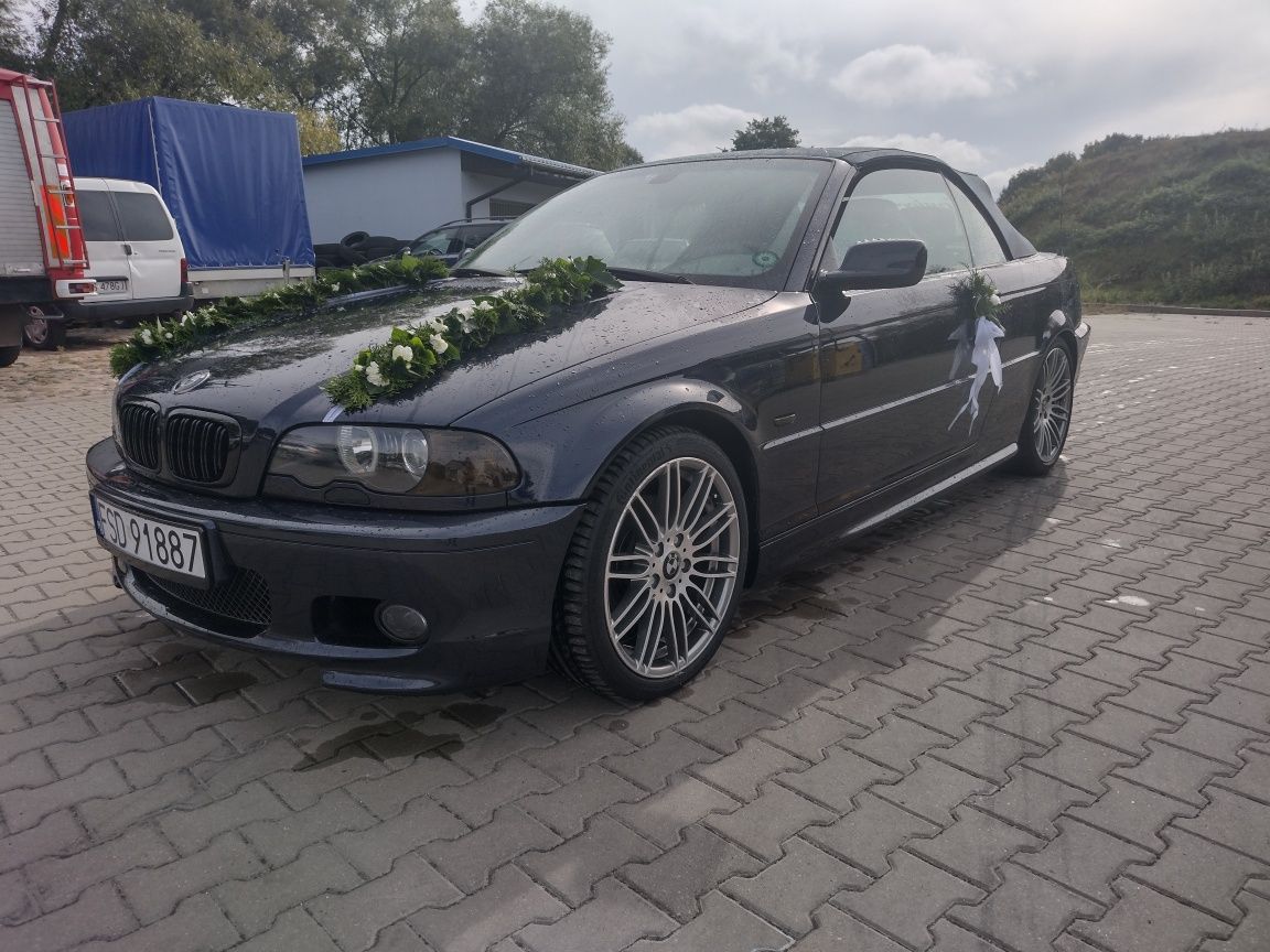 Wynajem auta na ślub kultowe BMW 325i w cabrio wolne terminy na rok 25
