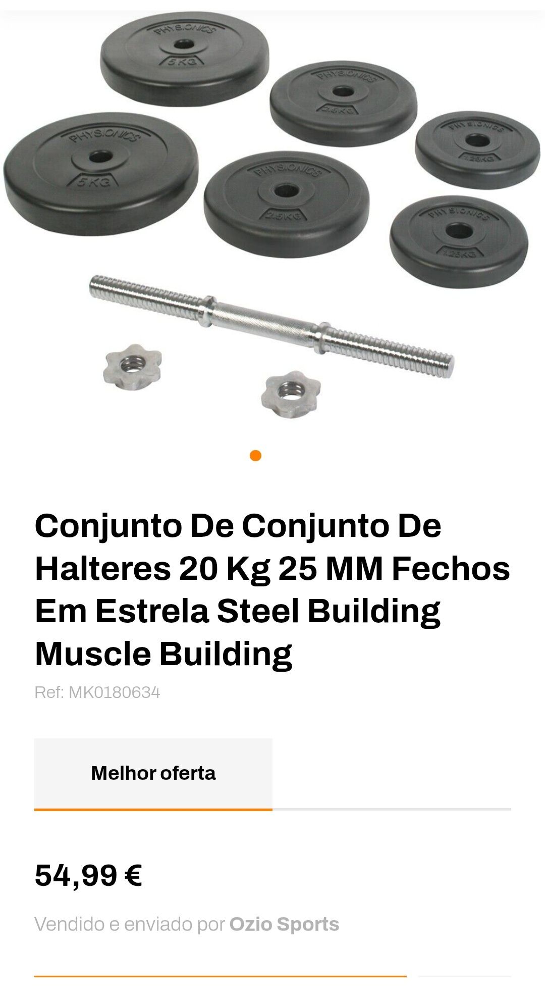 Conjunto de Halteres 20 Kg