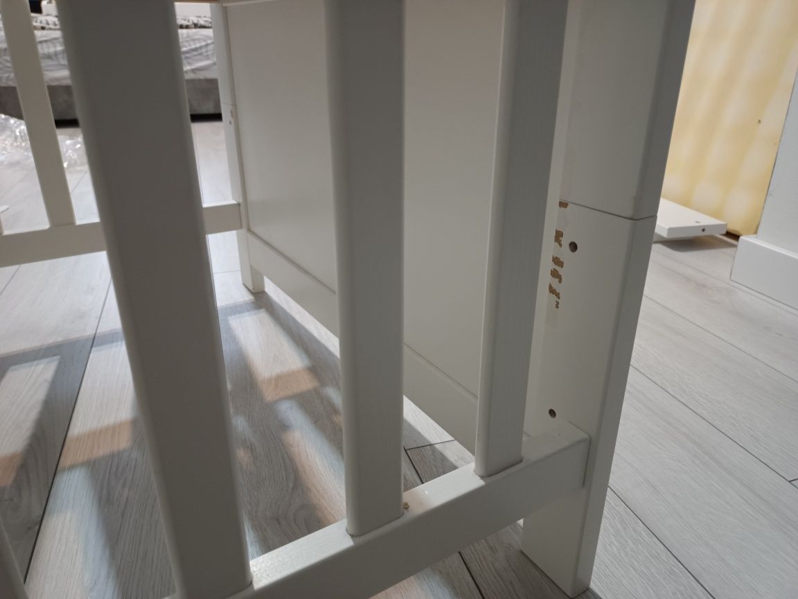 Łóżko łóżeczko dla dziecka 2w1 Marsell Klupś 140x70 + materac przewija