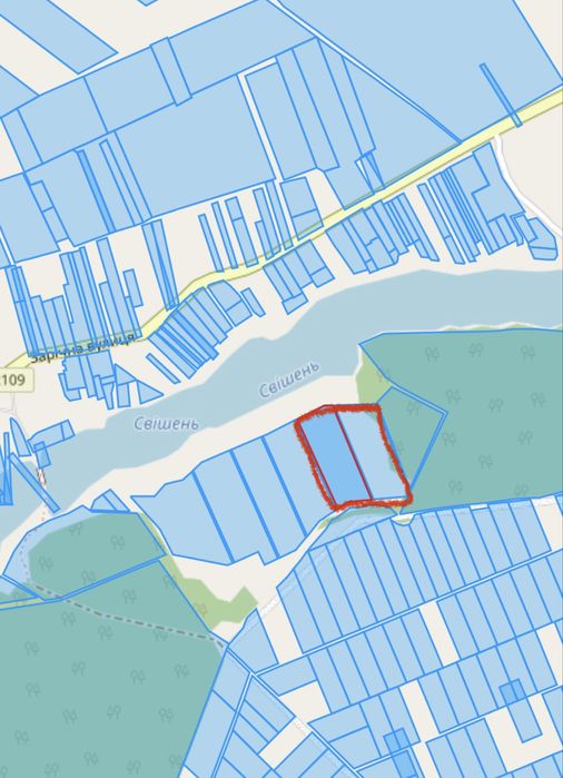 Продам 3,2 Га ОСГ на березі, на пагорбі, ліс