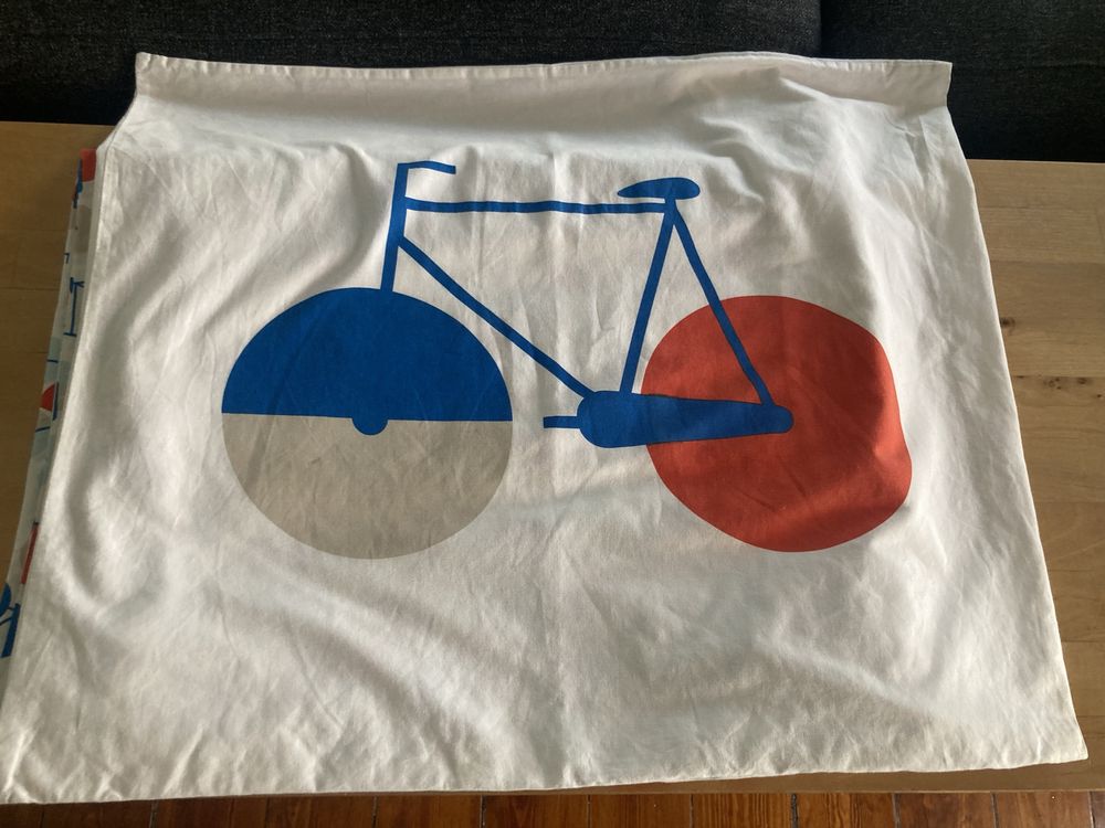 Capa de edredon e fronha bicicletas