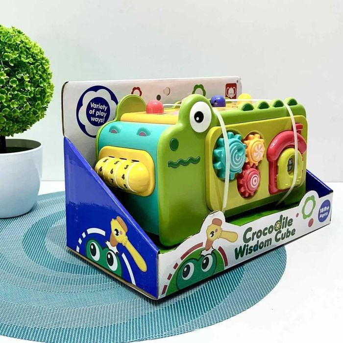 Гра Крокодил рибалка бізіборд каталка на шнурку 27см (831)