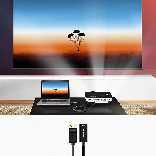 Ugreen przejściówka kabel przewód z DisplayPort (męski) na HDMI (żeńsk