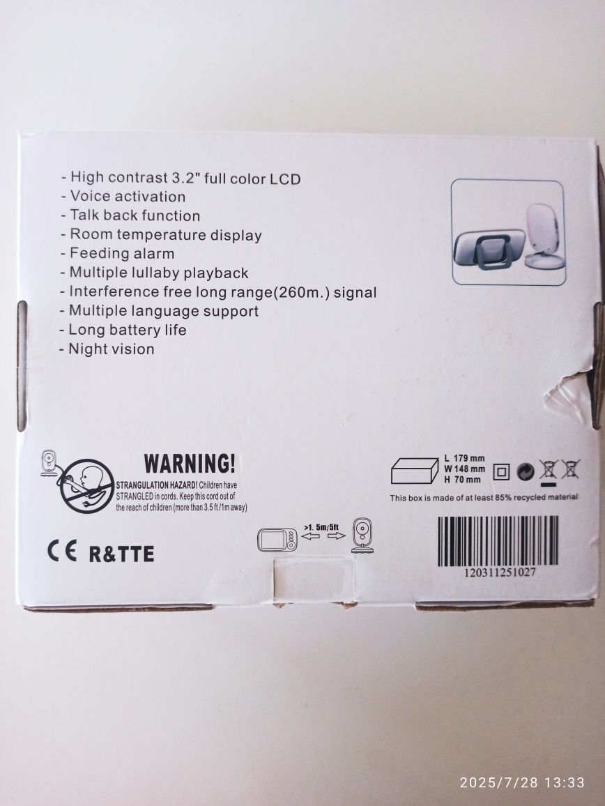 Niania elektroniczna kamera Vital video baby monitor
