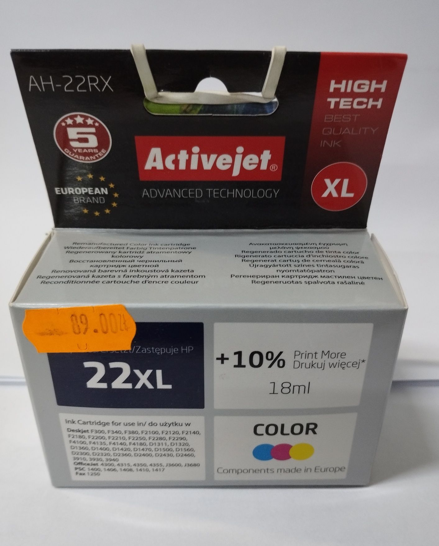 Tusz Activejet AH-22RX zamiennik HP22XL C9352A