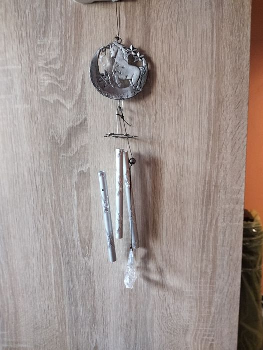 Dzwonki wietrzne koń i księżyc vintage. PRL