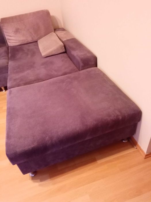 Szezlong z pufą oddam gratis