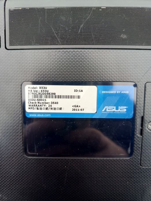 Laptop Asus x53u