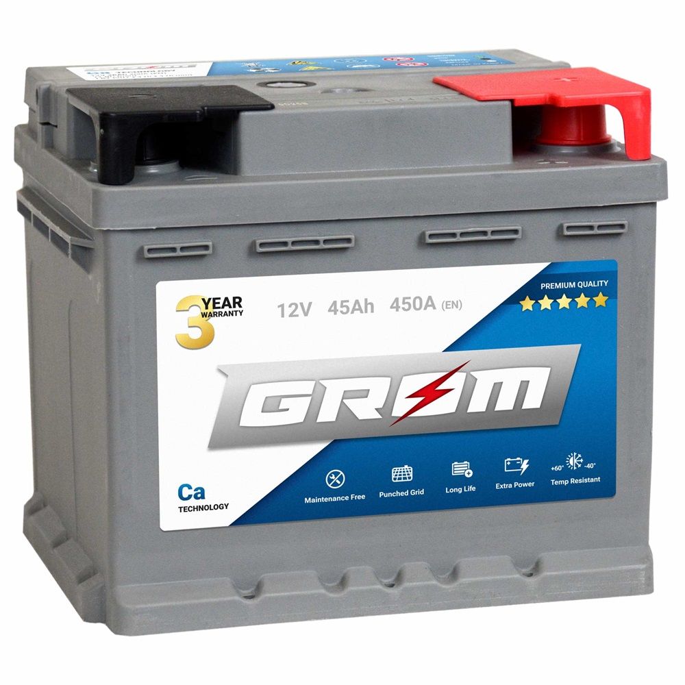 Akumulator GROM Premium 45Ah 450A EN DTR