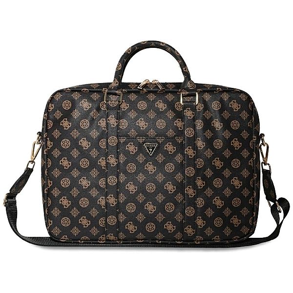 Torba Guess 4G Peony Front Pocket Zipper Triangle Logo na laptopa 16"