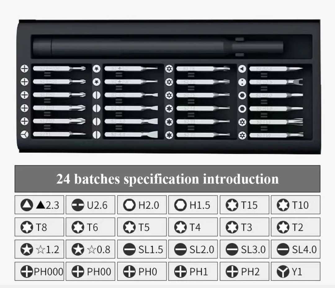 Багатофункціональний набір бітів для ремонту телефонів, комп'ютерів