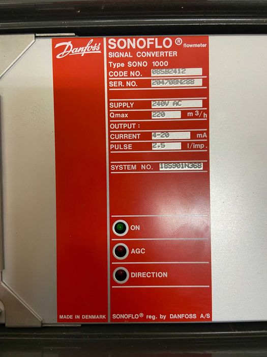 Ciepłomierz Danfoss Sono 1000 z przetwornikiem SONO 2500 CT