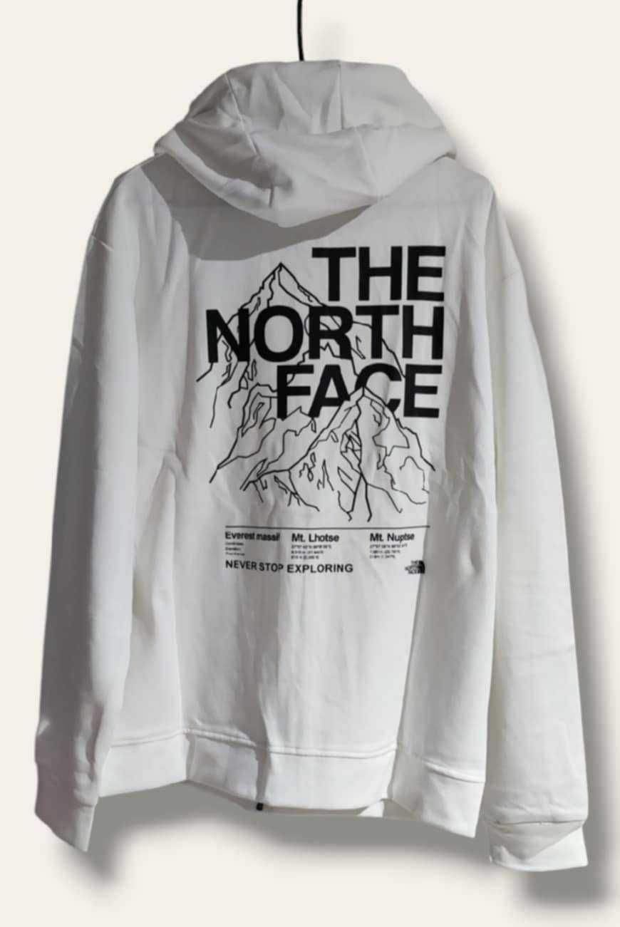 Nowy dres męski premium The North Face XL biało czarny