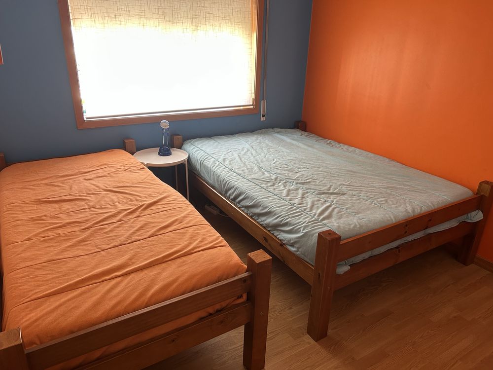 Cama madeira maciça