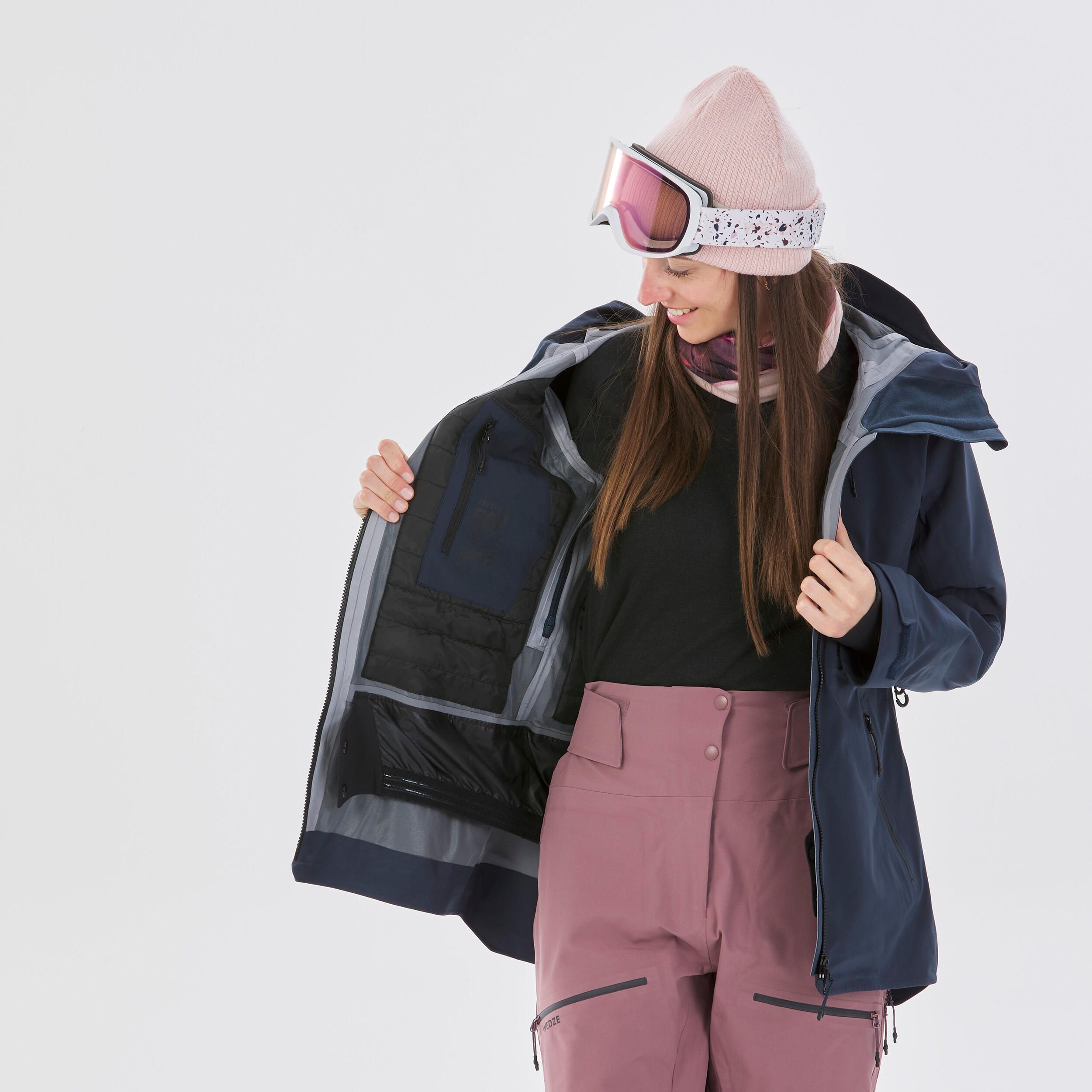 Casaco de ski e snowboard quente e respirável mulher, FR