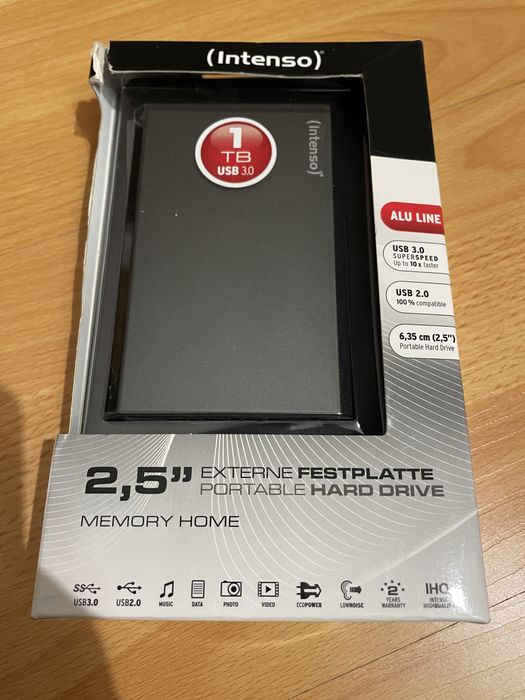 Disco externo da Intenso 2.5” de 1TB usb 3.0