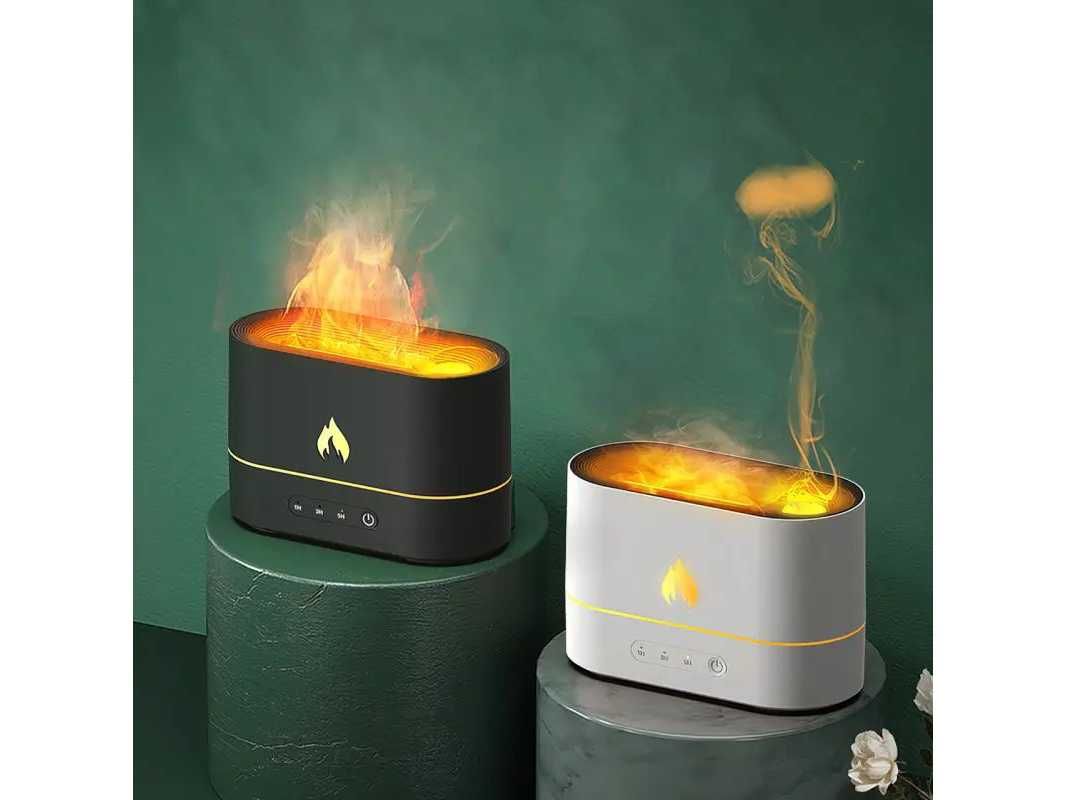 Ультразвуковий зволожувач повітря з ефектом полум'я і підсвічуванням