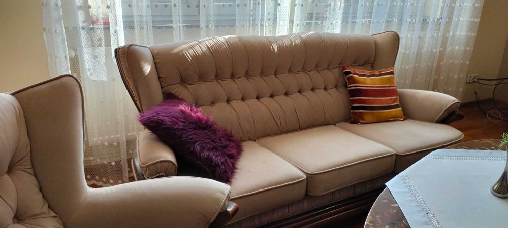 Sofa + 2 fotele w stylu klasycznym – elegancja i wygoda