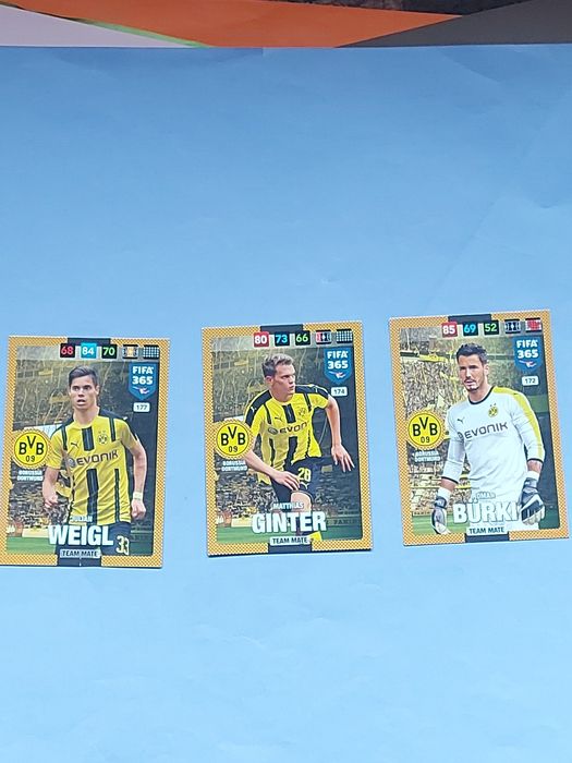 Karty kolekcjonerskie piłkarze FIFA 3 sztuki  Borussia Dortmund