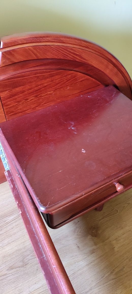 Łóżko 180 rama łóżka z drewna wiśniowego zestaw z komódkami szafkami