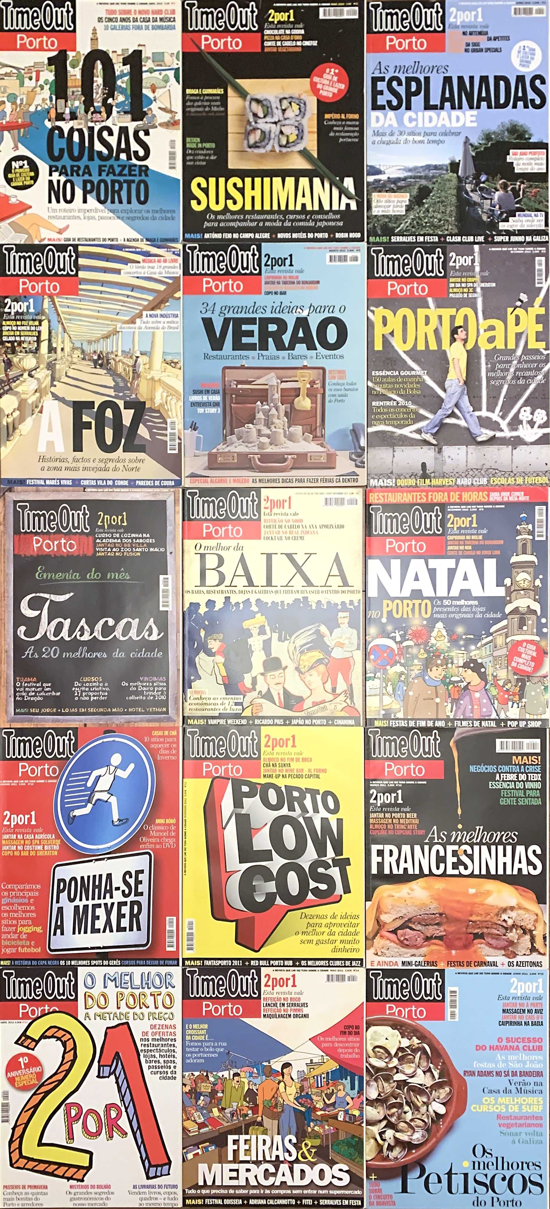 Revistas Time Out Porto (conjunto de 114 ou avulso)