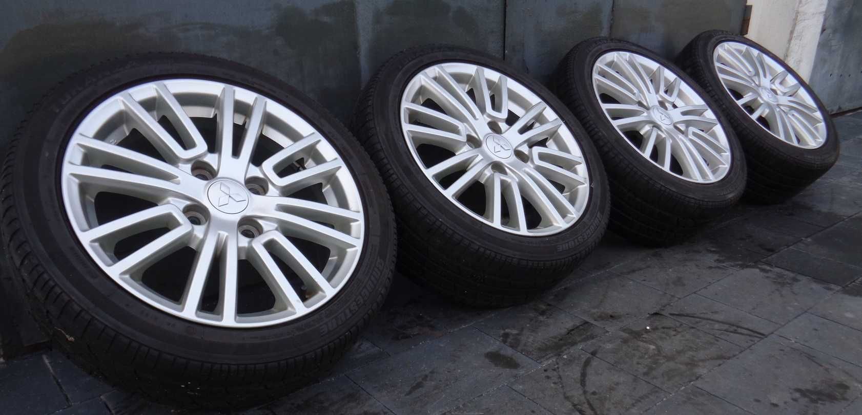 Oryginalne alufelgi Mitsubishi Colt CZ3 16 cali 4x114,3 + opony letnie