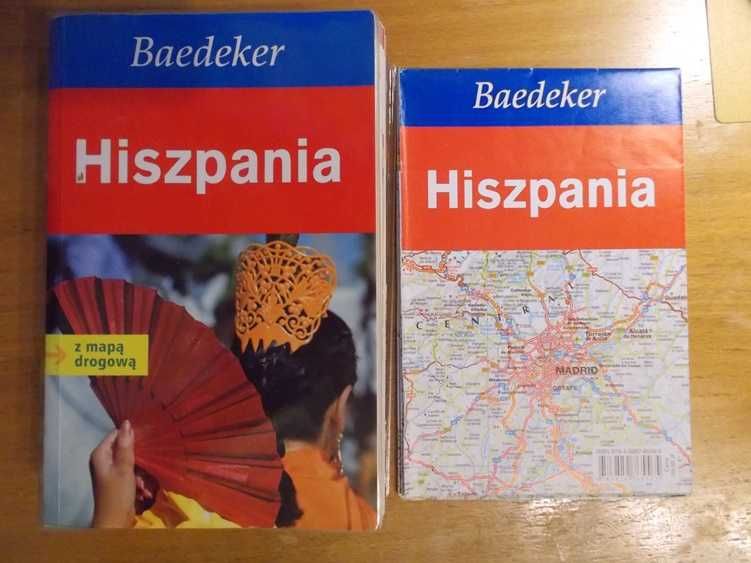 Hiszpania z mapą drogową przewodnik turystyczny Baedeker