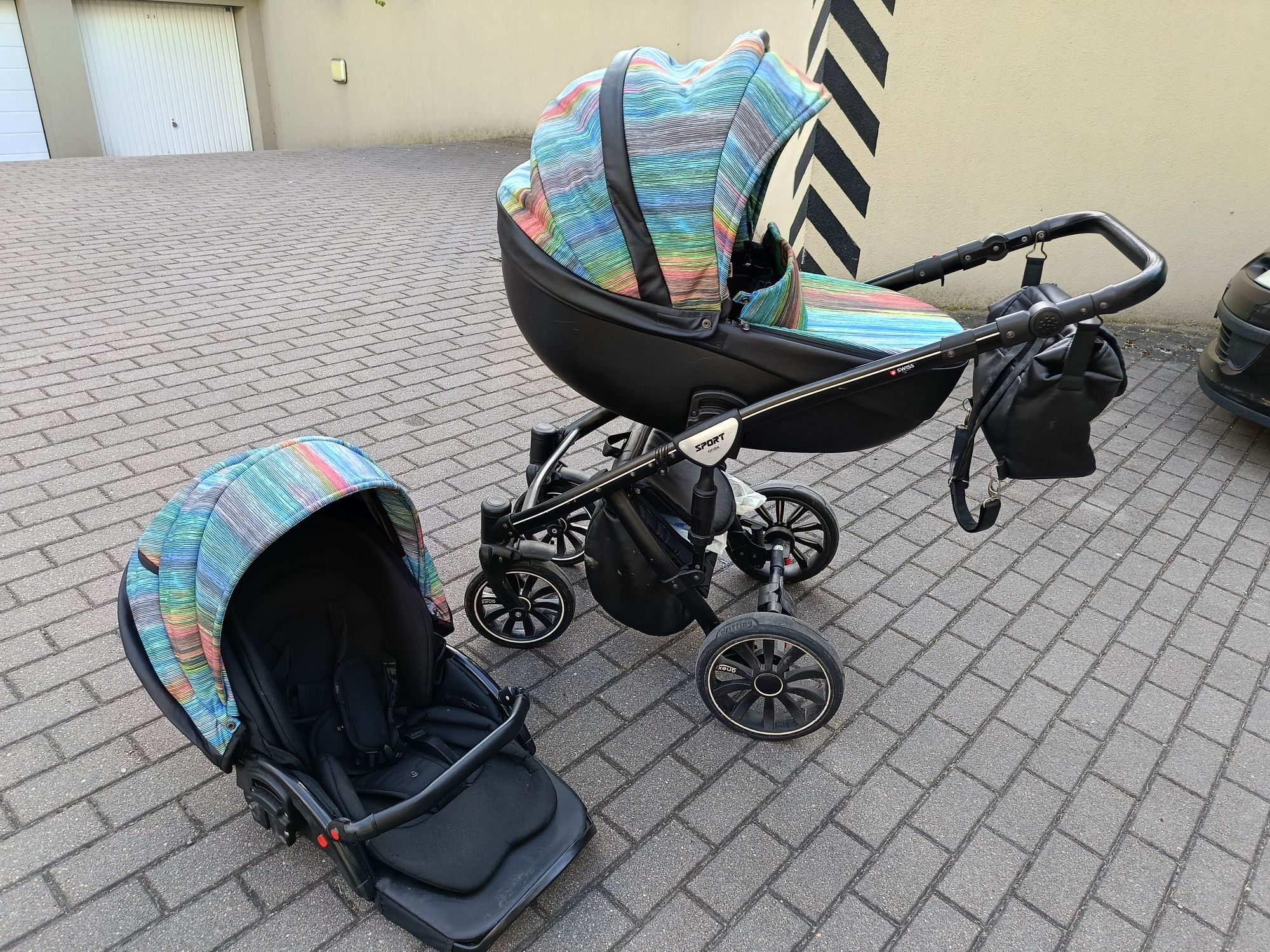 Wózek 2w1 anex sport rainbow