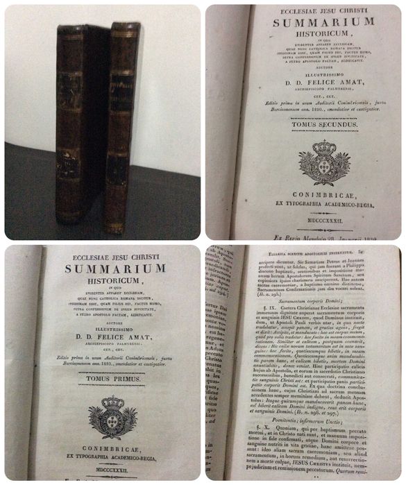Ecclesiae Jesu Christi Summarium historicum...1832.  2 volumes. Raro