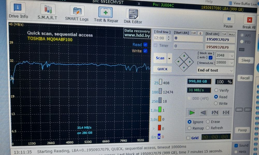 Зовнішній диск 1 тб терабайт  usb 3.0  SATA 3 TOSHIBA