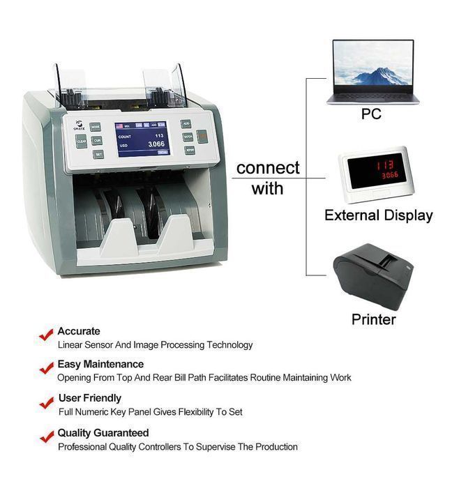 GRACE EC900 (Hitachi mini) Счетчик сортировщик банкнот 1 карман